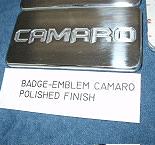 Carmaro billet badge