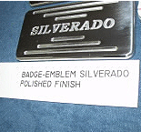 Silverado billet badge