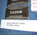 Tahoe billet badge