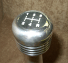chevy s-10 truck five speed pattern engraved shift knob